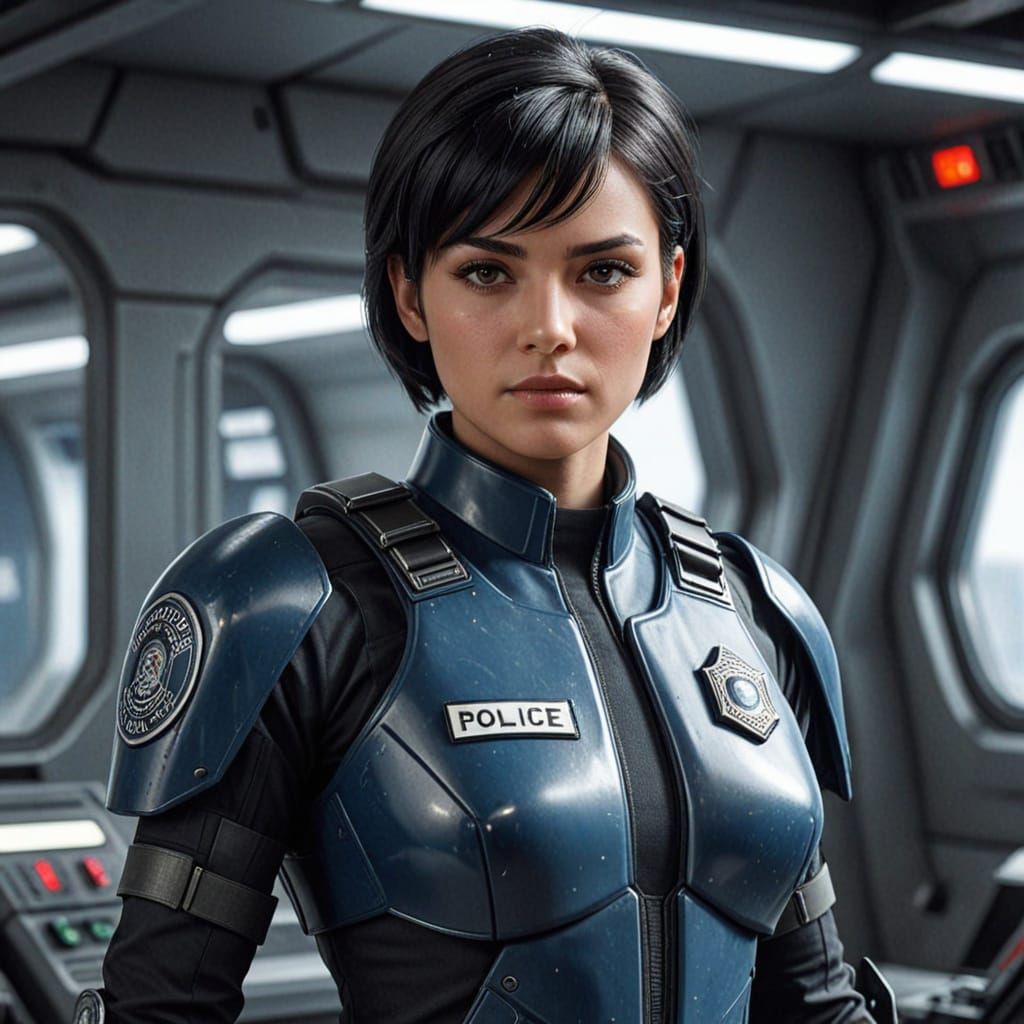 Scifi police officer...