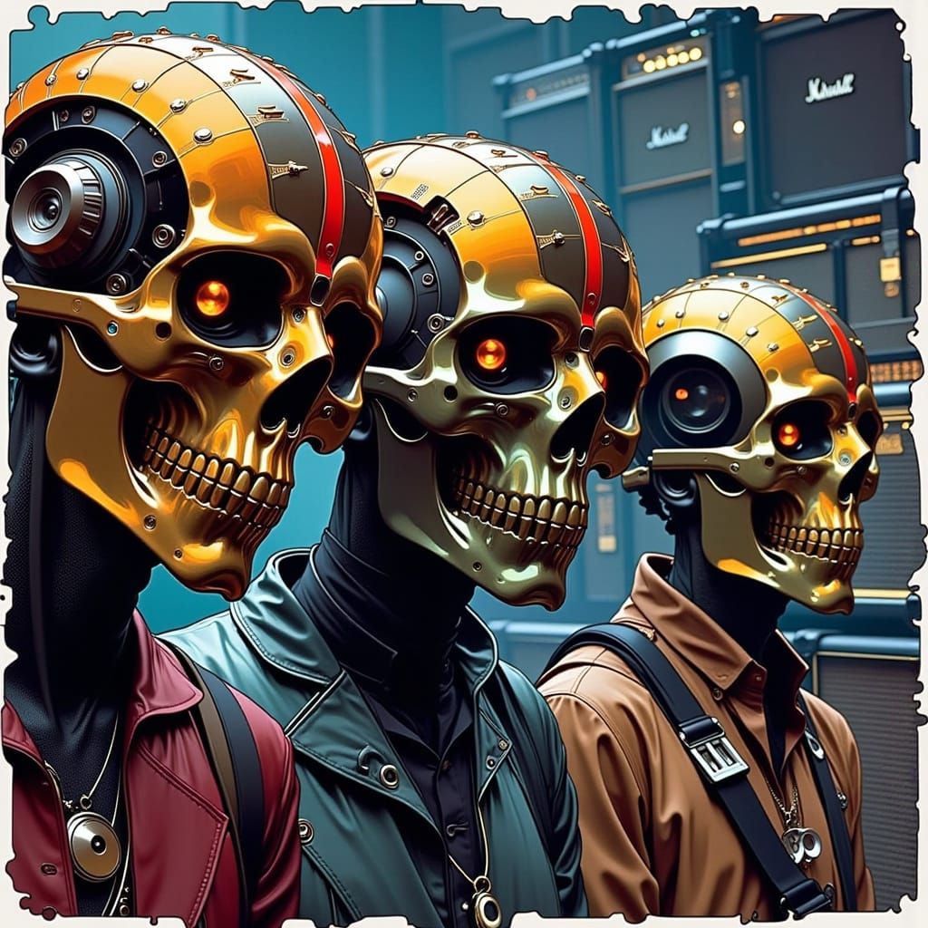 Metalheads with Gears: Industrial Rock Fans in Dark Concert ...