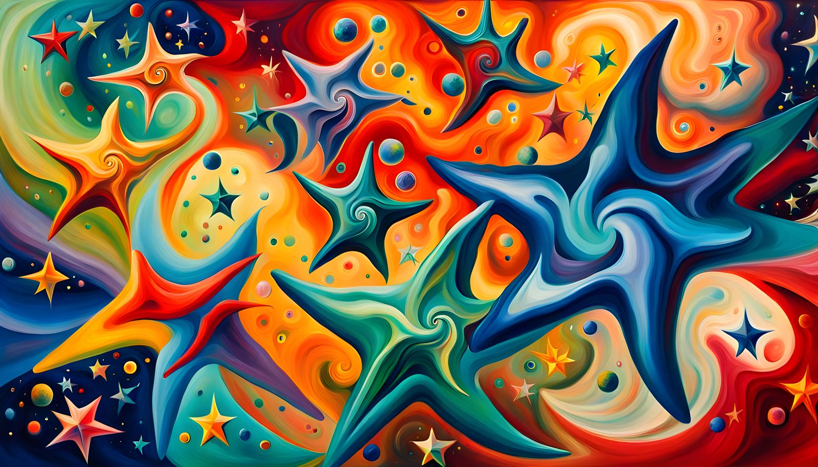 Iridescent Stars Formed from Magnetic Maelstroms in Impasto ...