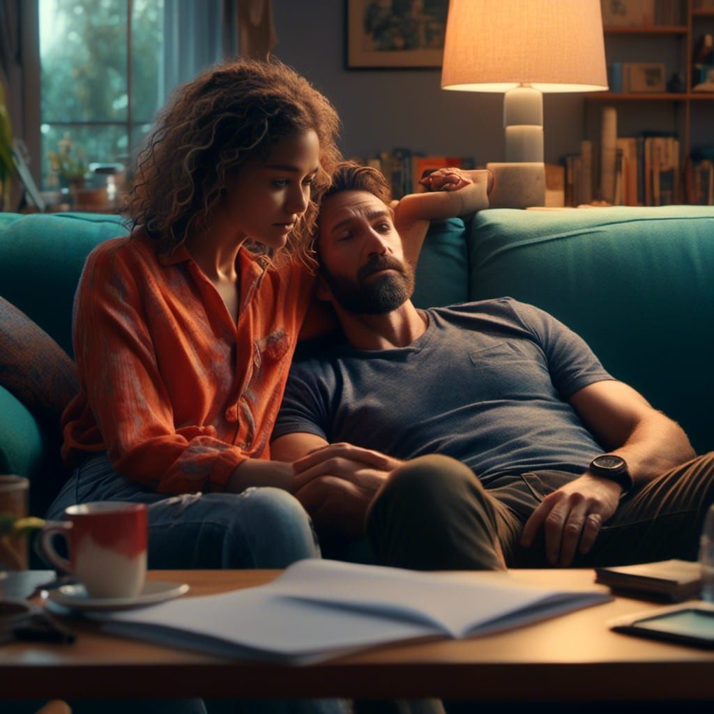 Man in Therapy: Hyperrealistic Counseling Session