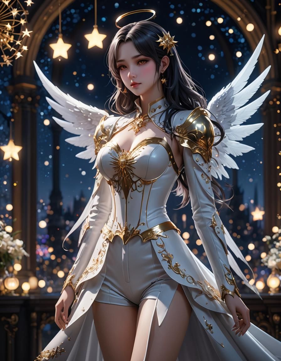 Angel Vampire in Ballroom Suit: Anime Art