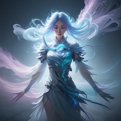 Magical Girl Transformation in Anime Style