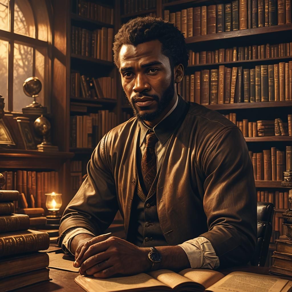 Anton Zeras in a Study: Cinematic Matte Painting