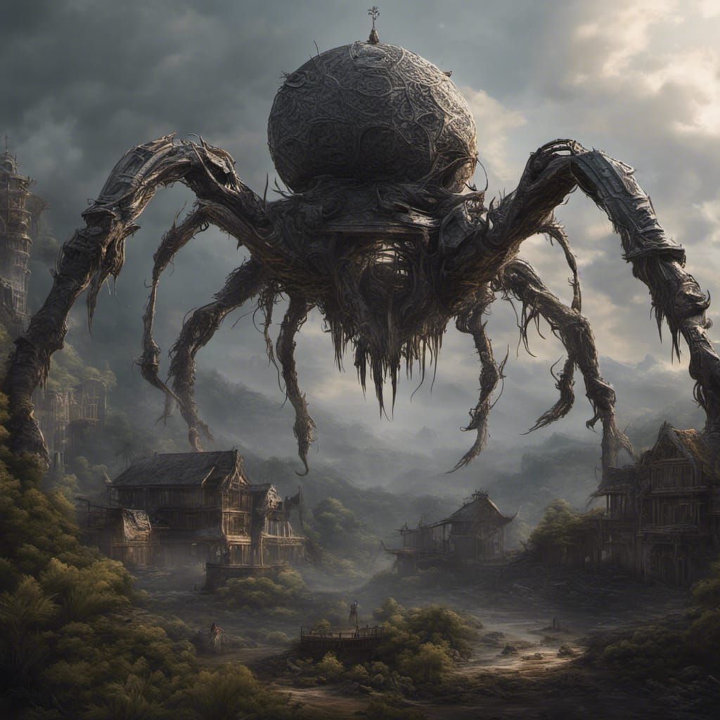 Shelob's Lair: A Dramatic Digital Painting