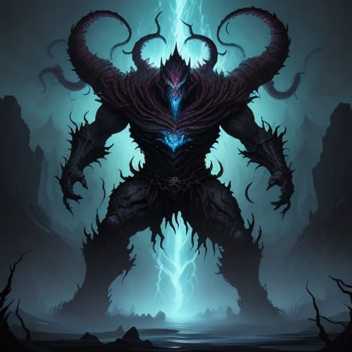 Majestic Ascended Xorvath, a Dark, Gnarled, Living Shadow