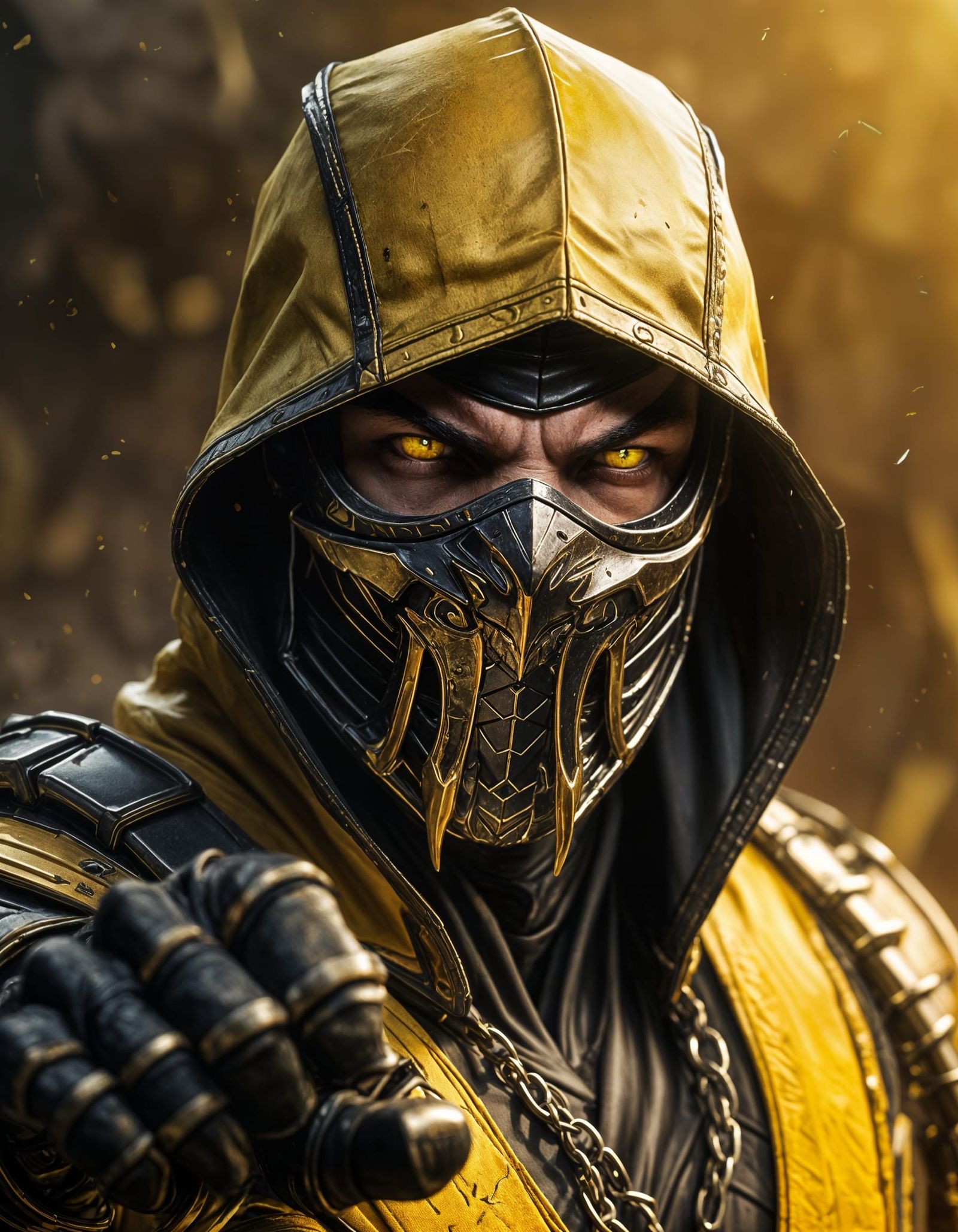 Scorpion Portrait in Aggressive Stance