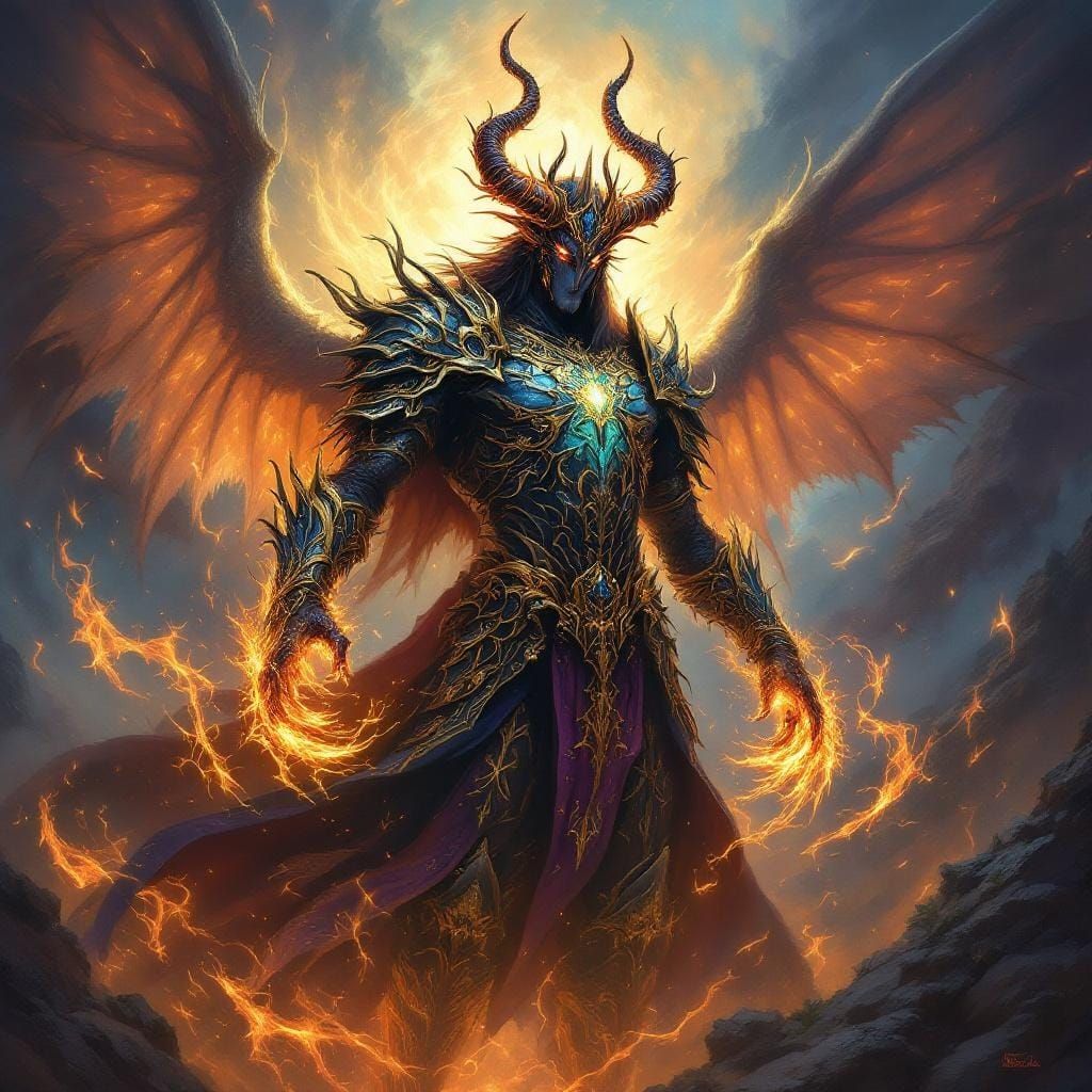 Daemon Prince of Paradise in Mystical Realm