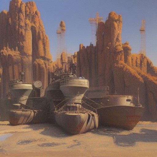 Networking Engine: Oil Painting in Gurney Style