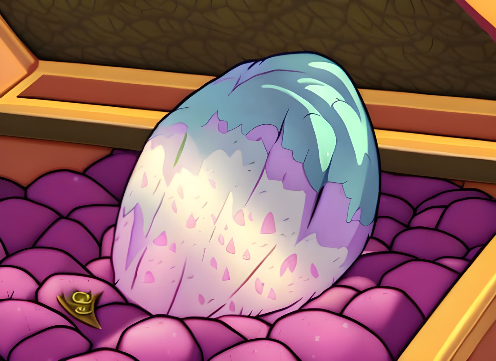Magic Dragon Scale in Treasure Chest