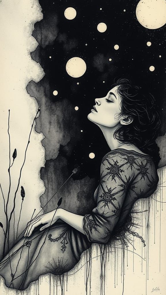 Celestial Dreamscapes in Impressive Black and White