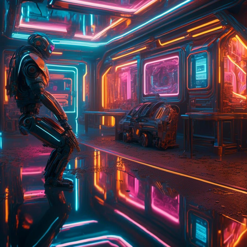 Cyberpunk City Street Scene in Hyperreal 8K