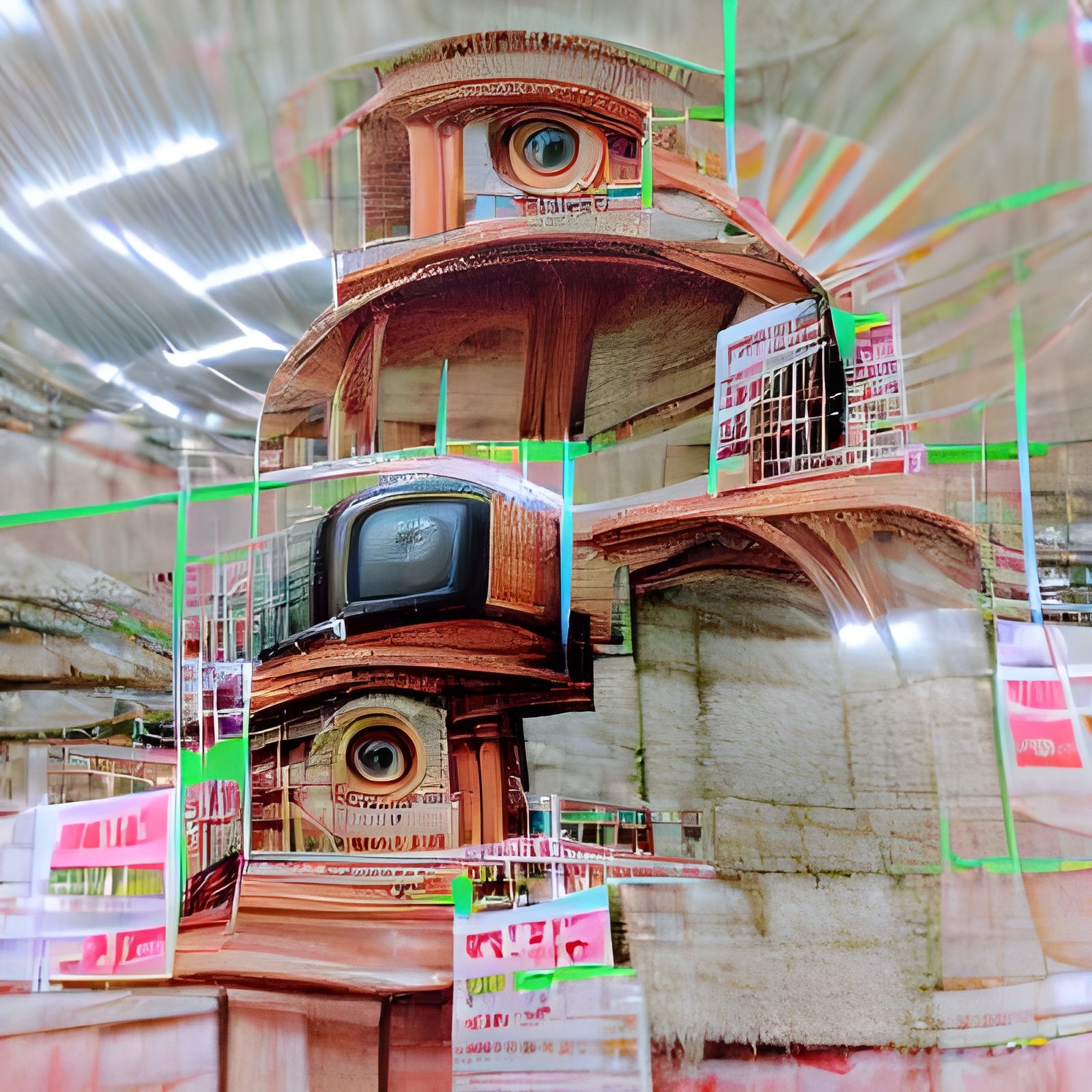 Cyberpunk Panopticon: All-Seeing Eye in 8K