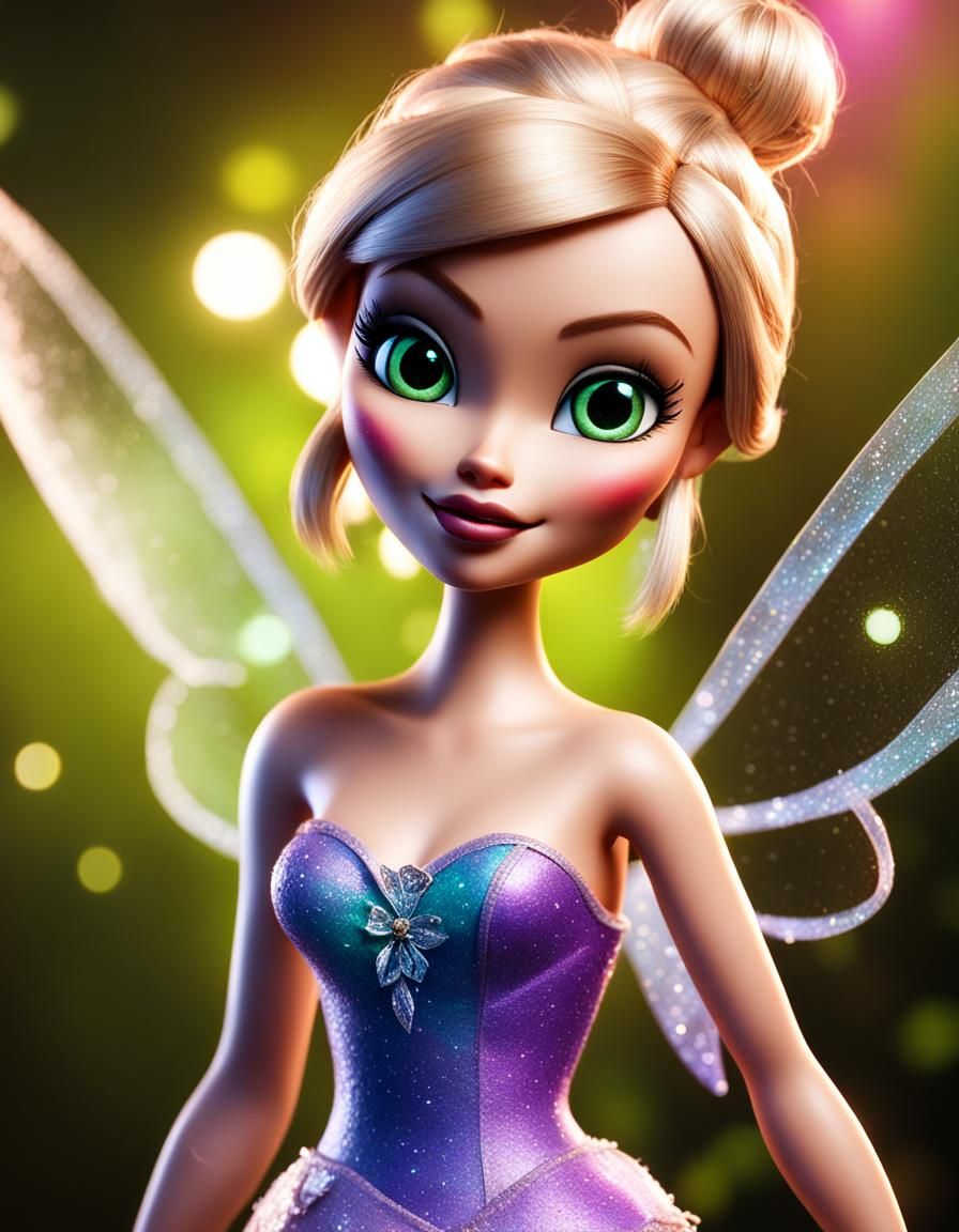 Tinkerbell as Bratz Doll with Bokeh Lighting