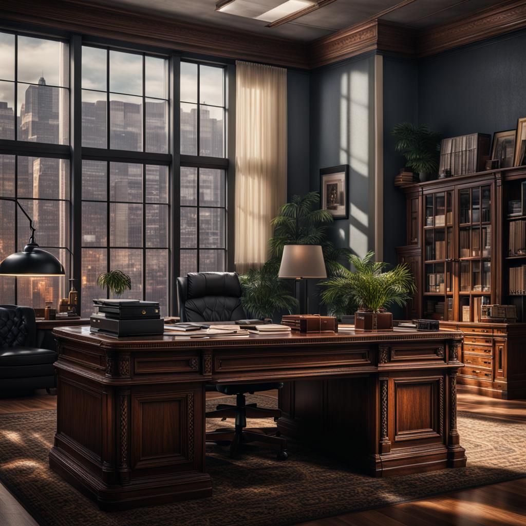 Hyperrealistic Image of 'The Office' Set