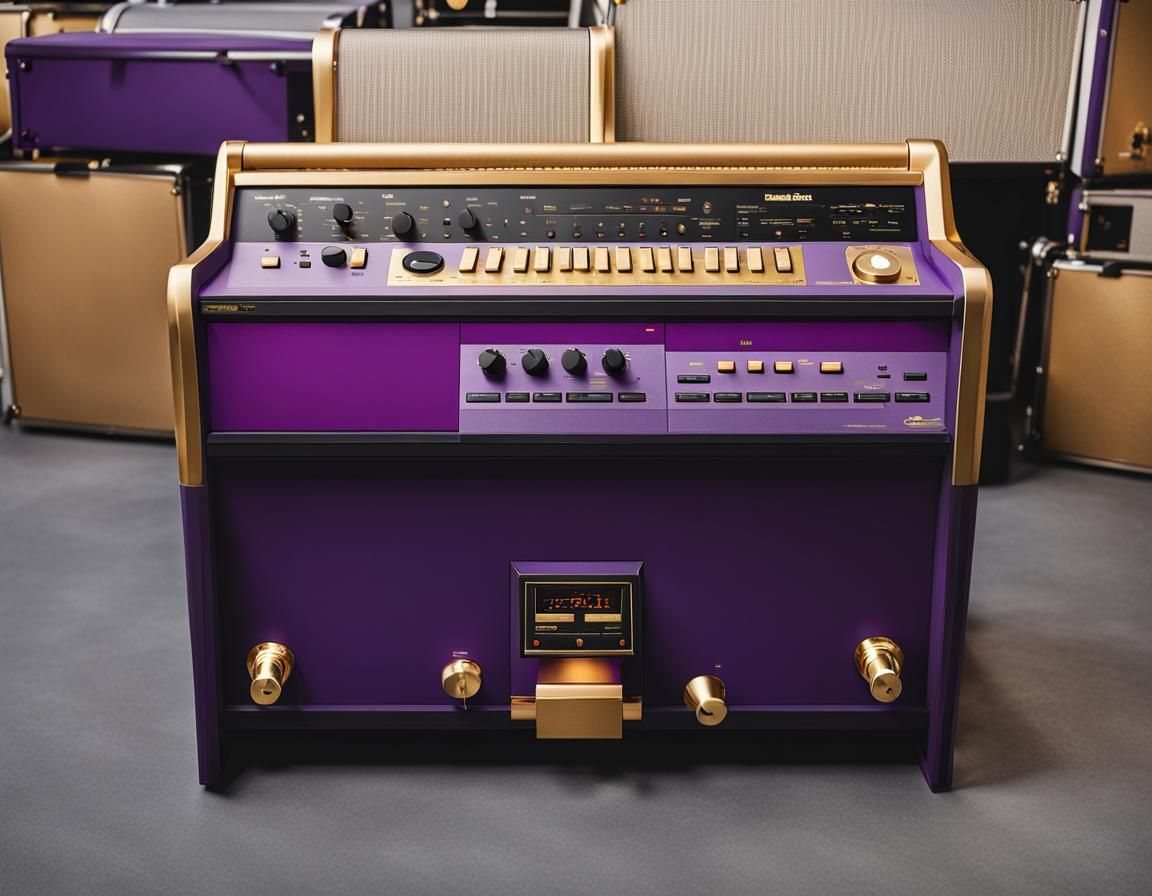 Purple and Gold Drum Machine