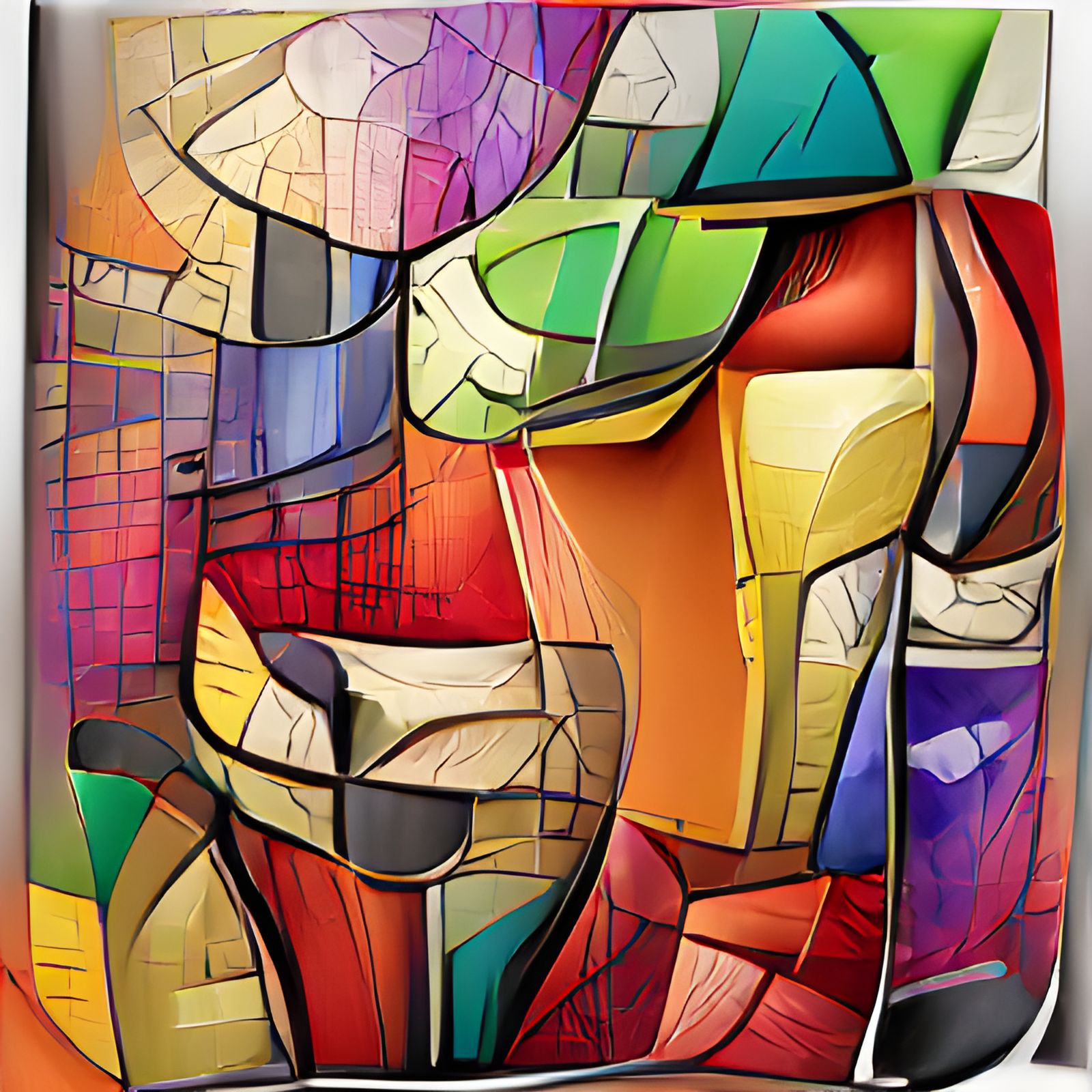 Abstract Colour Image Generated by AI