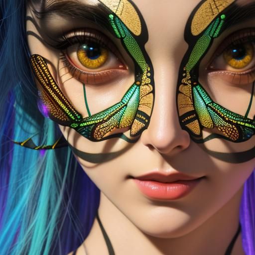 Dragonfly Halloween mask