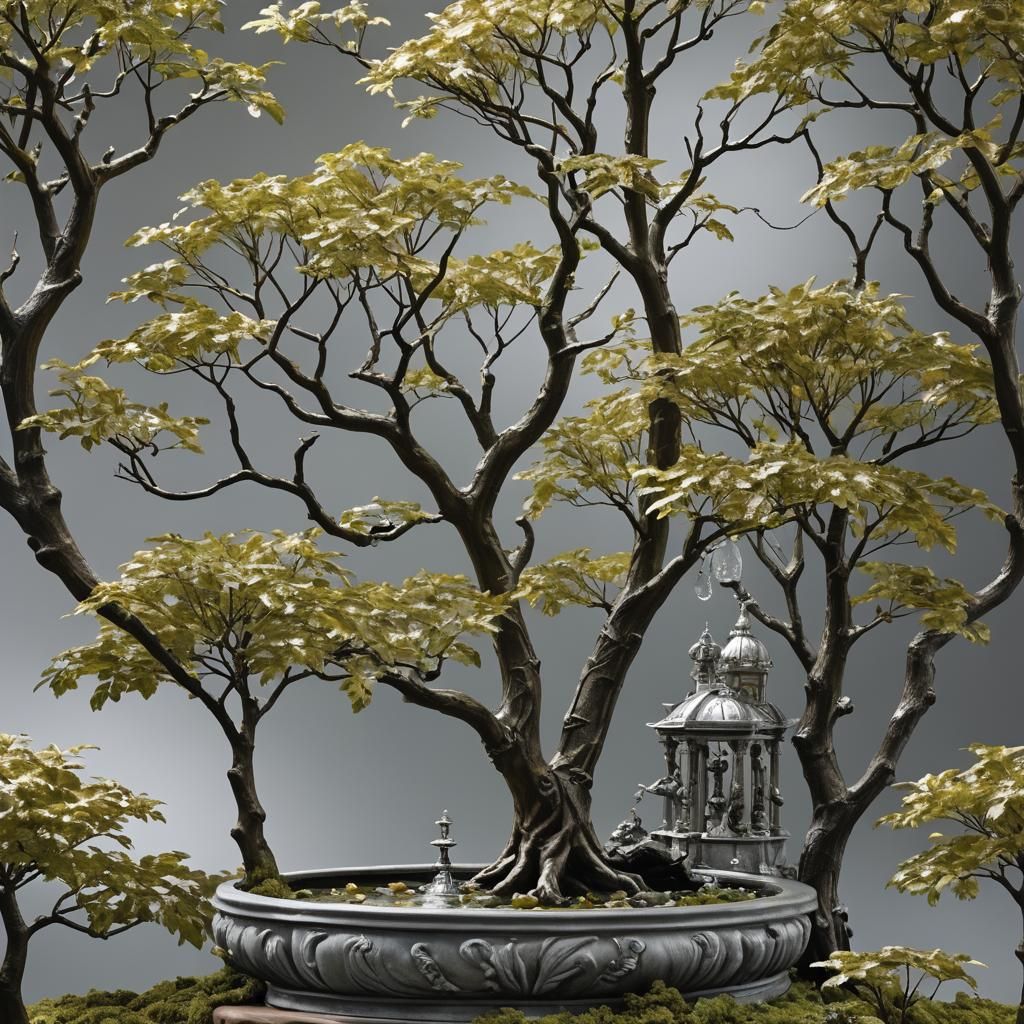 Daheim bei der Eisfee. Ein Bonsai-Steckling aus dem Gold-Sil...