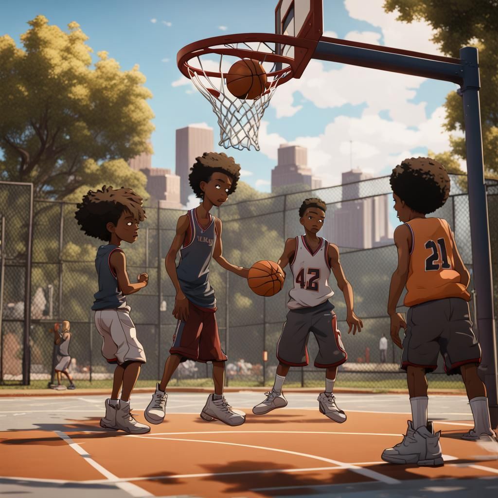 The Boondocks: Street Basketball Game