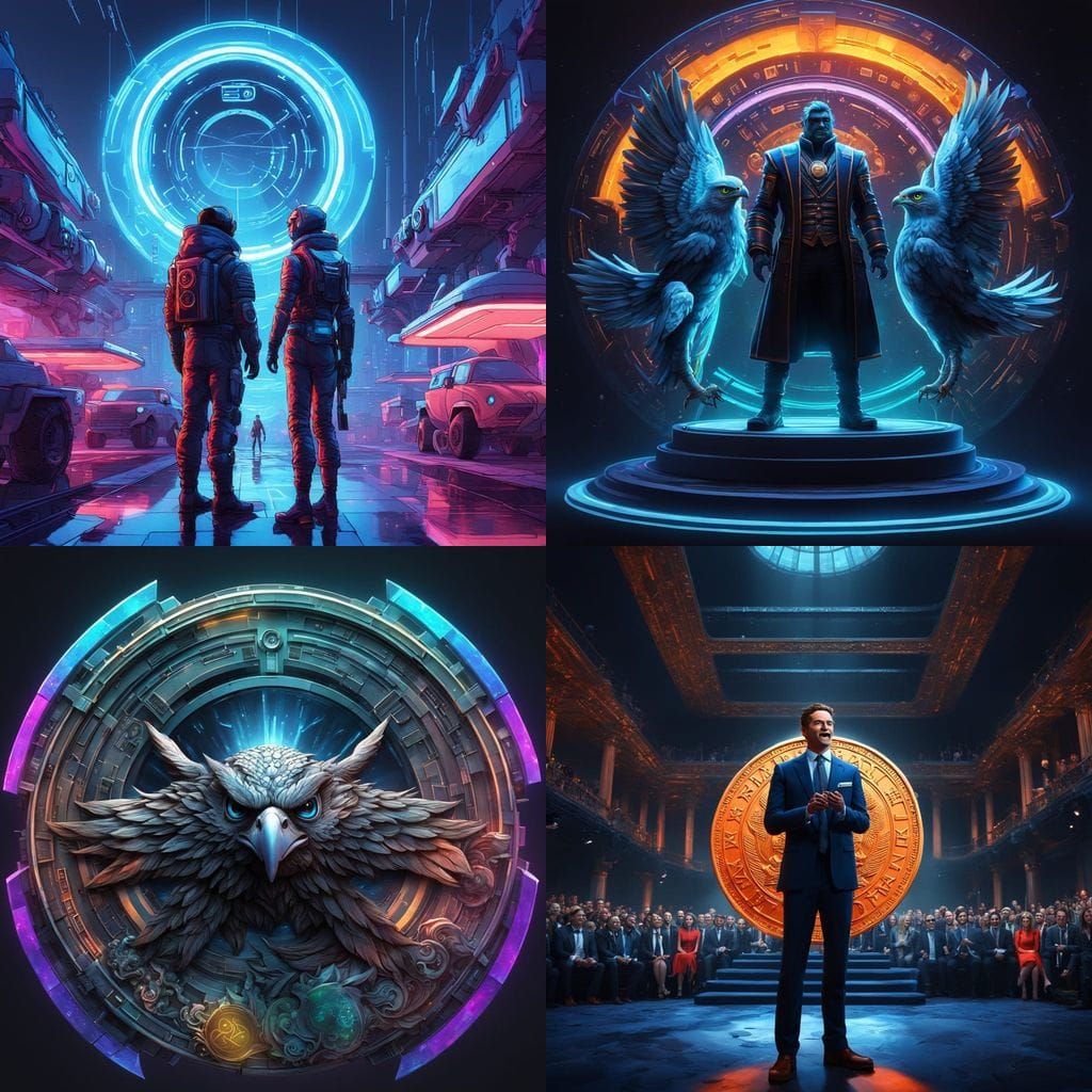 Pixar-Inspired Digital Currency Concept Art