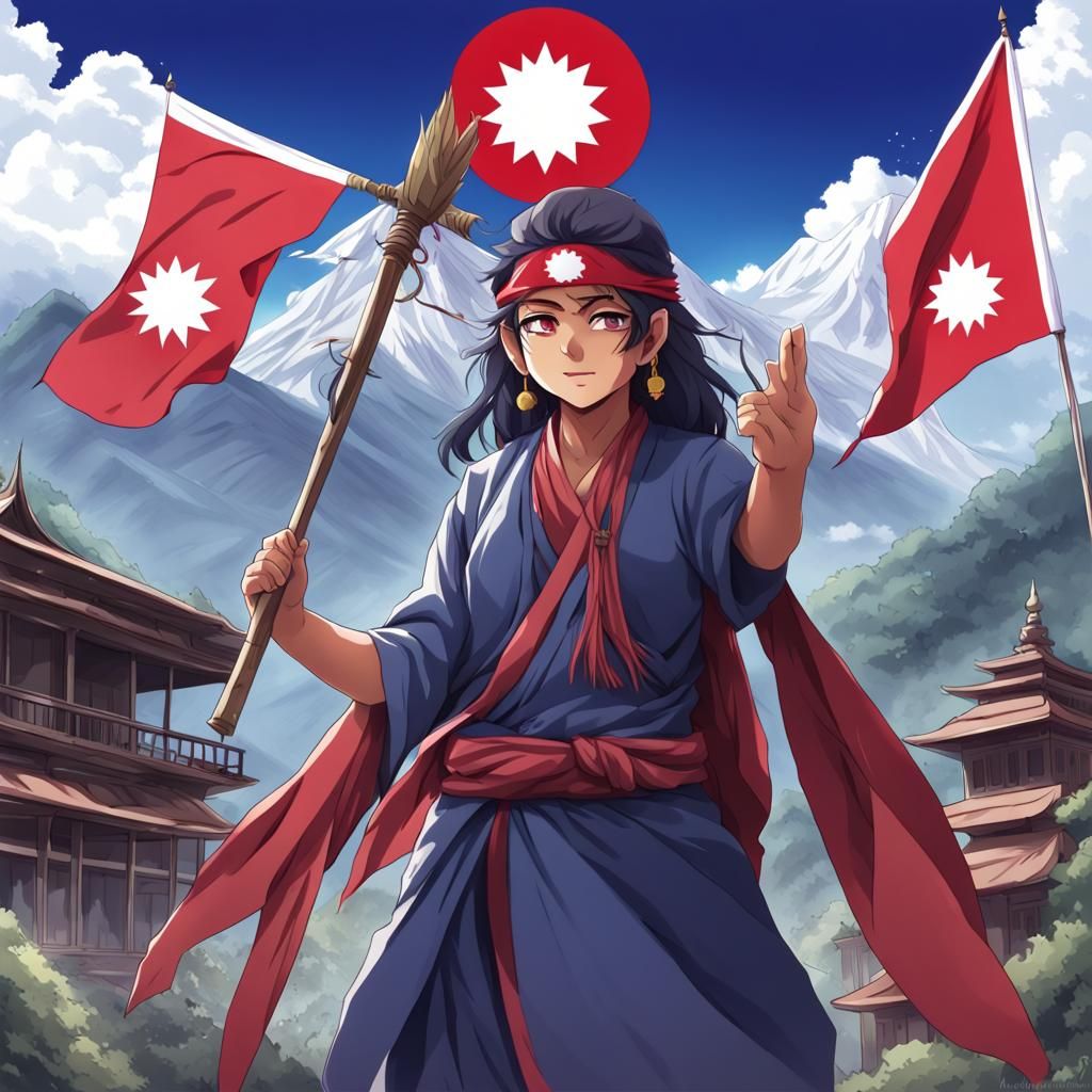 Nepal Personified: Anime-Style Manga Art