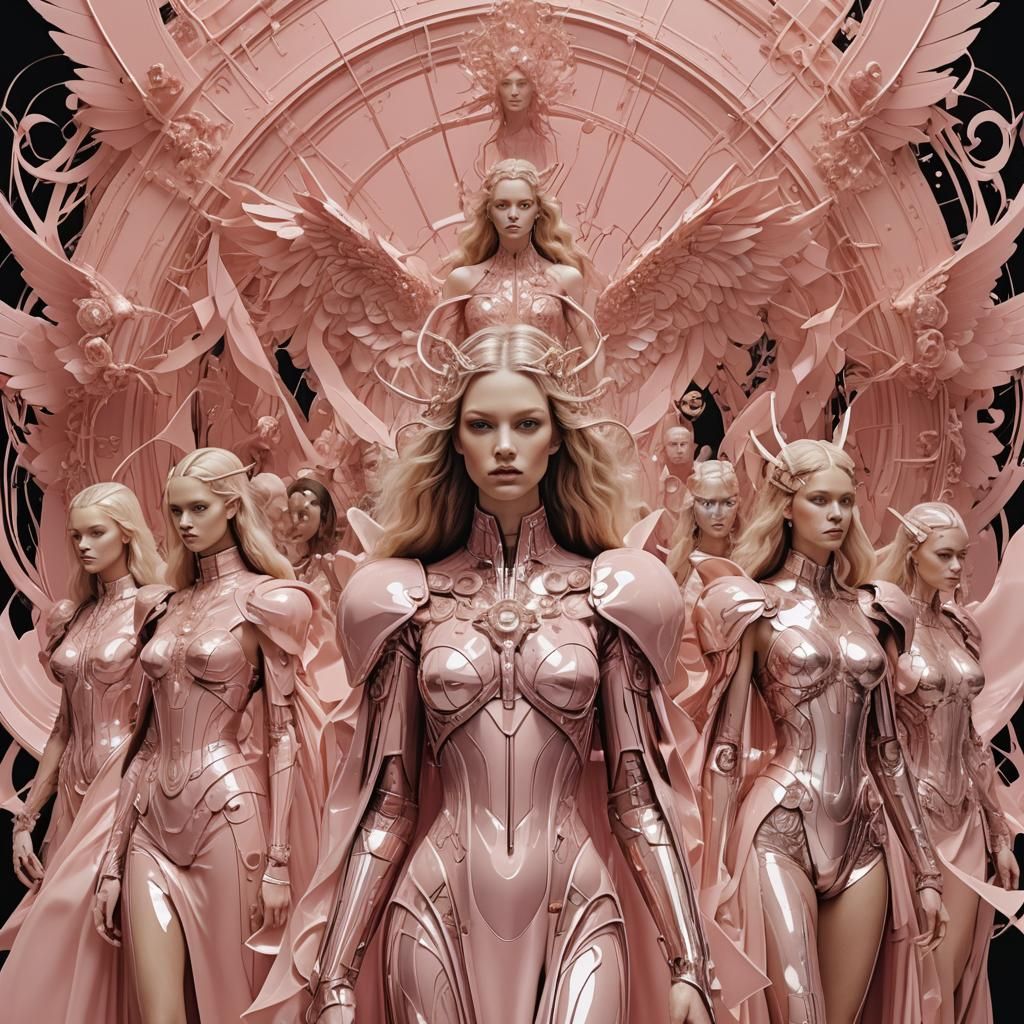 Cybernetic Angels Falling at the Met Gala