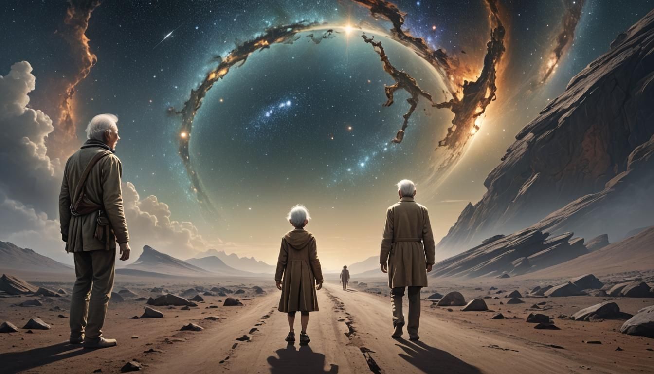 Time Rift: Youthful Hope and Regretful Reflection