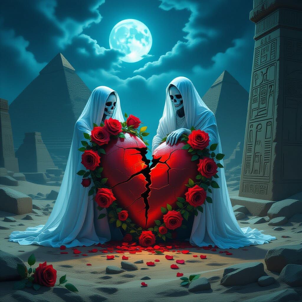 Ethereal Valentine's Curse in Ancient Egypt