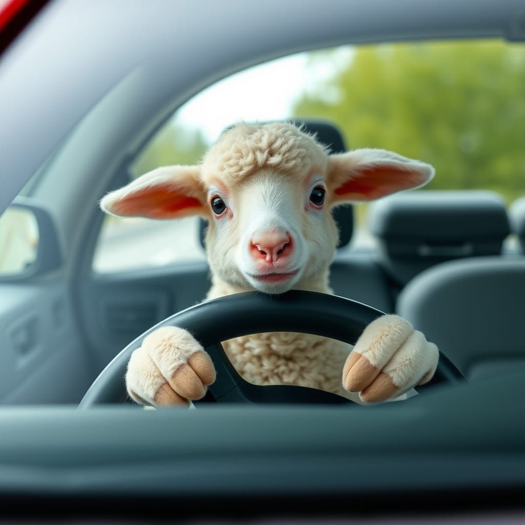 Nervous Lamb Learns to Drive a Car