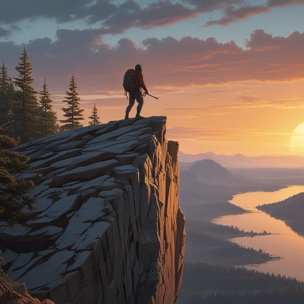 Ethereal New Year's Leap Towards Dawn