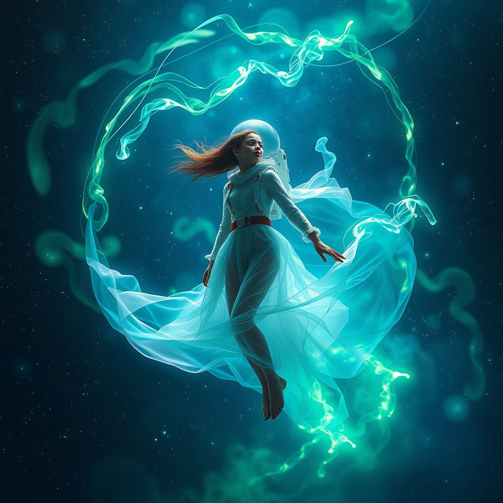 Ethereal Space Drifter in Fantasy Concept Art