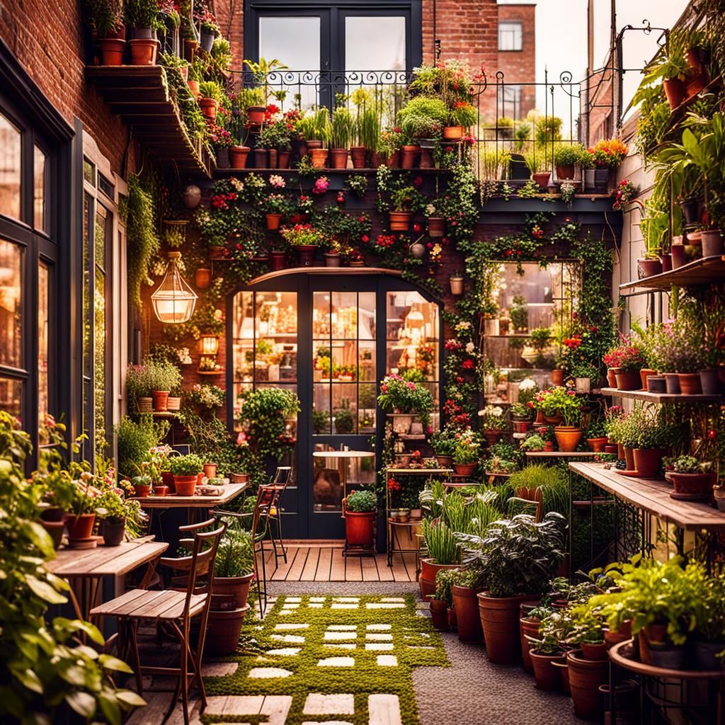 Urban Balcony Garden Converted to City Center