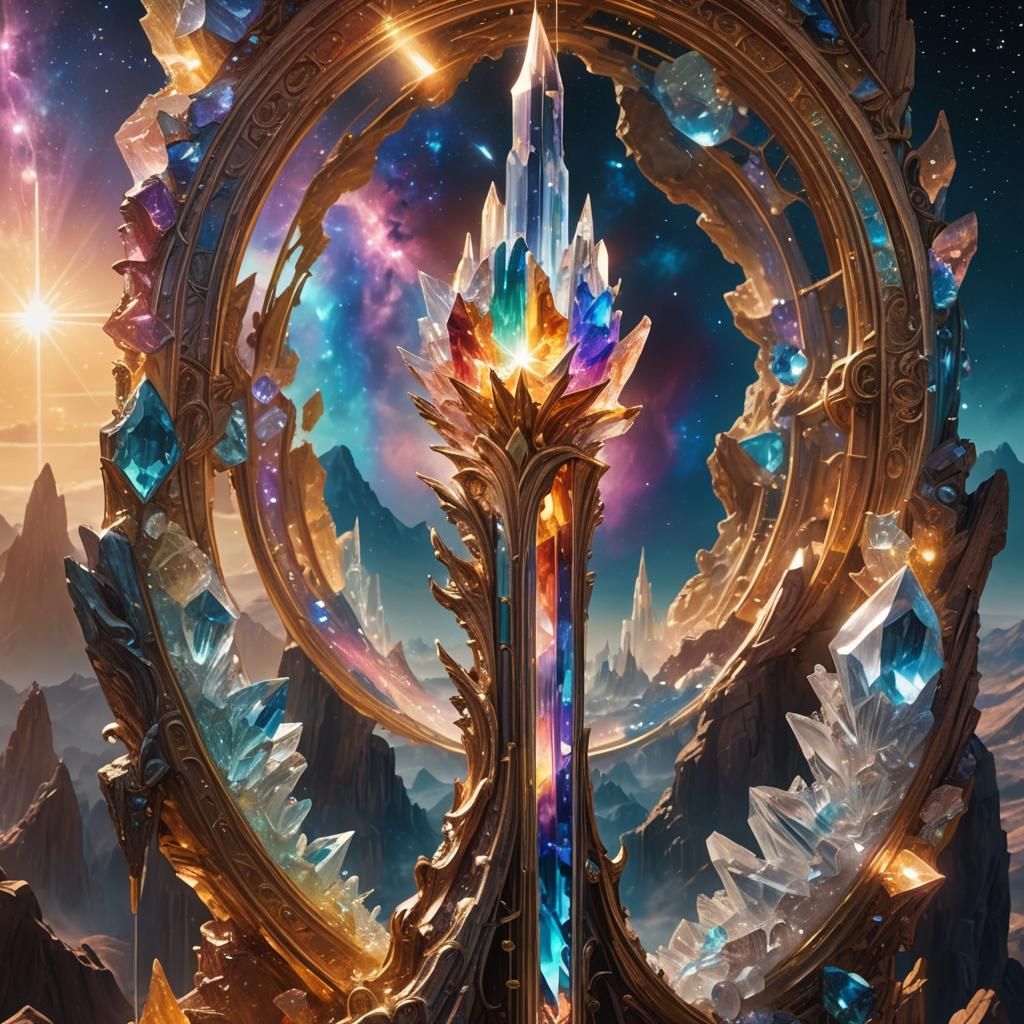 Staff of the Infinite in Celestial Light
