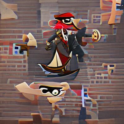 Pirate Spy in the Shadows: Painterly Style