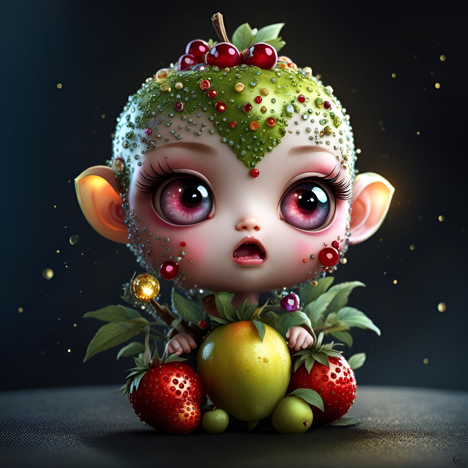 Cute Chibified Zombie Fruit Baby