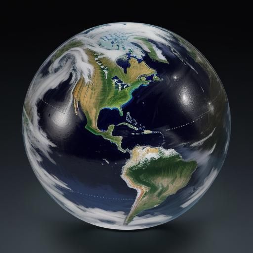 Contrasting Desert Scene in Fantastic Realism Style