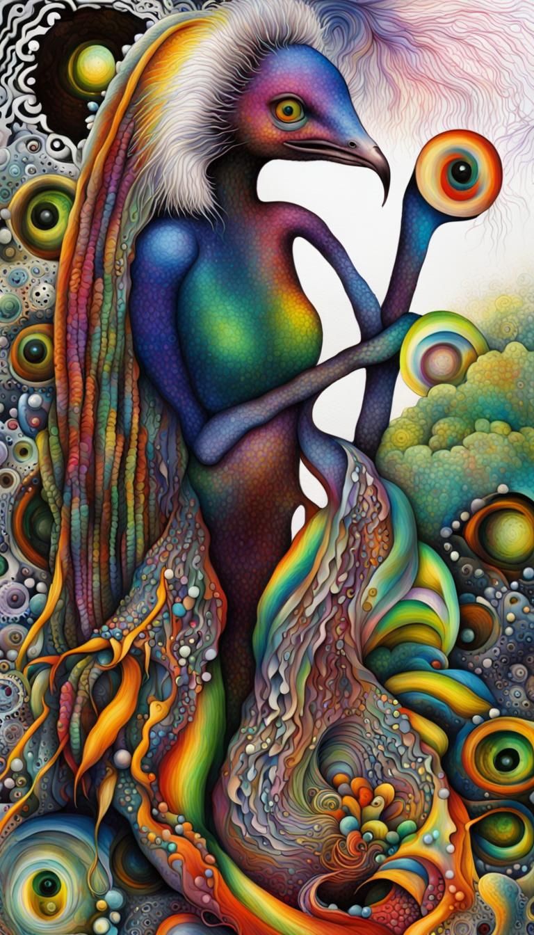 Echidna Dream: Colorful Graffiti Street Art