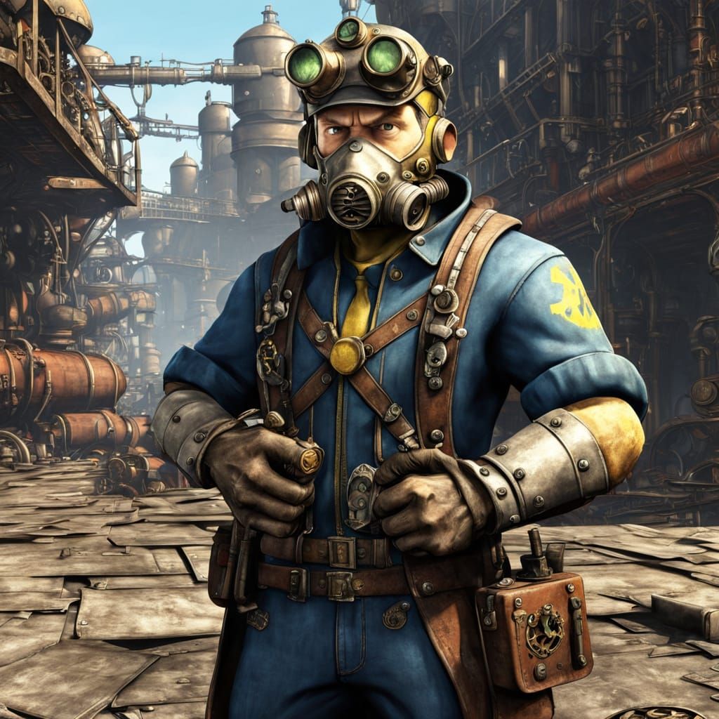 Steampunk Vault Boy from Fallout