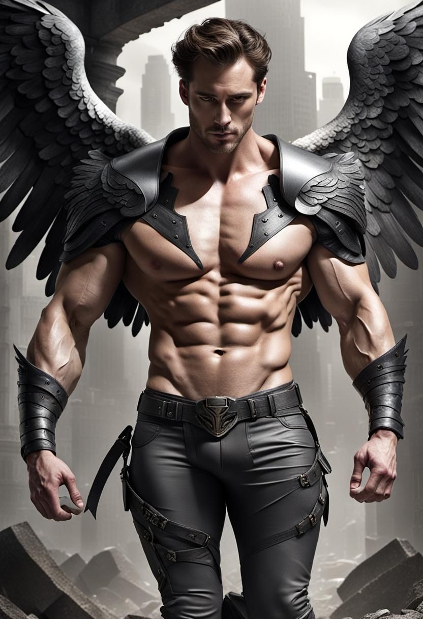 Fallen Angel with Codpiece, Digital Rendering