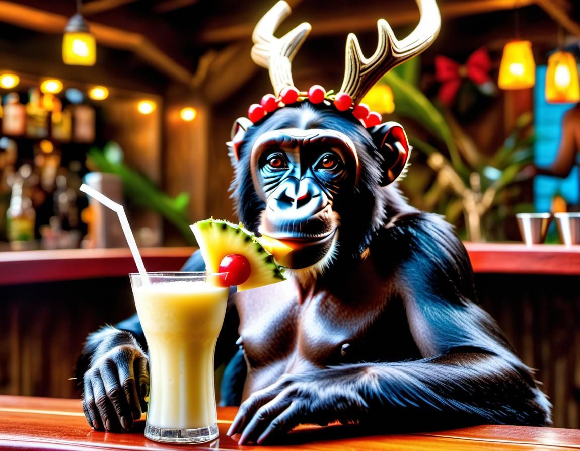 Bonobo Celebrates Christmas in a Tiki Bar