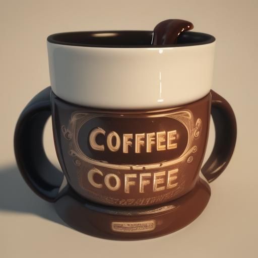 Ultra Detailed Coffee Mug in 32k Resolution