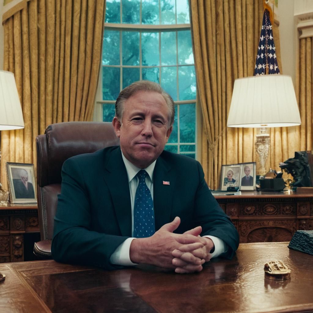 The President in the Oval Office: A Cinematic Masterpiece