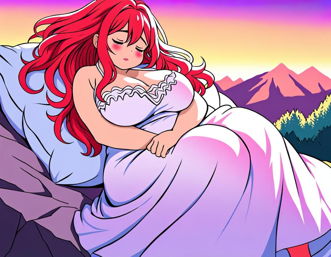 Valkyrie Asleep on a Mountain