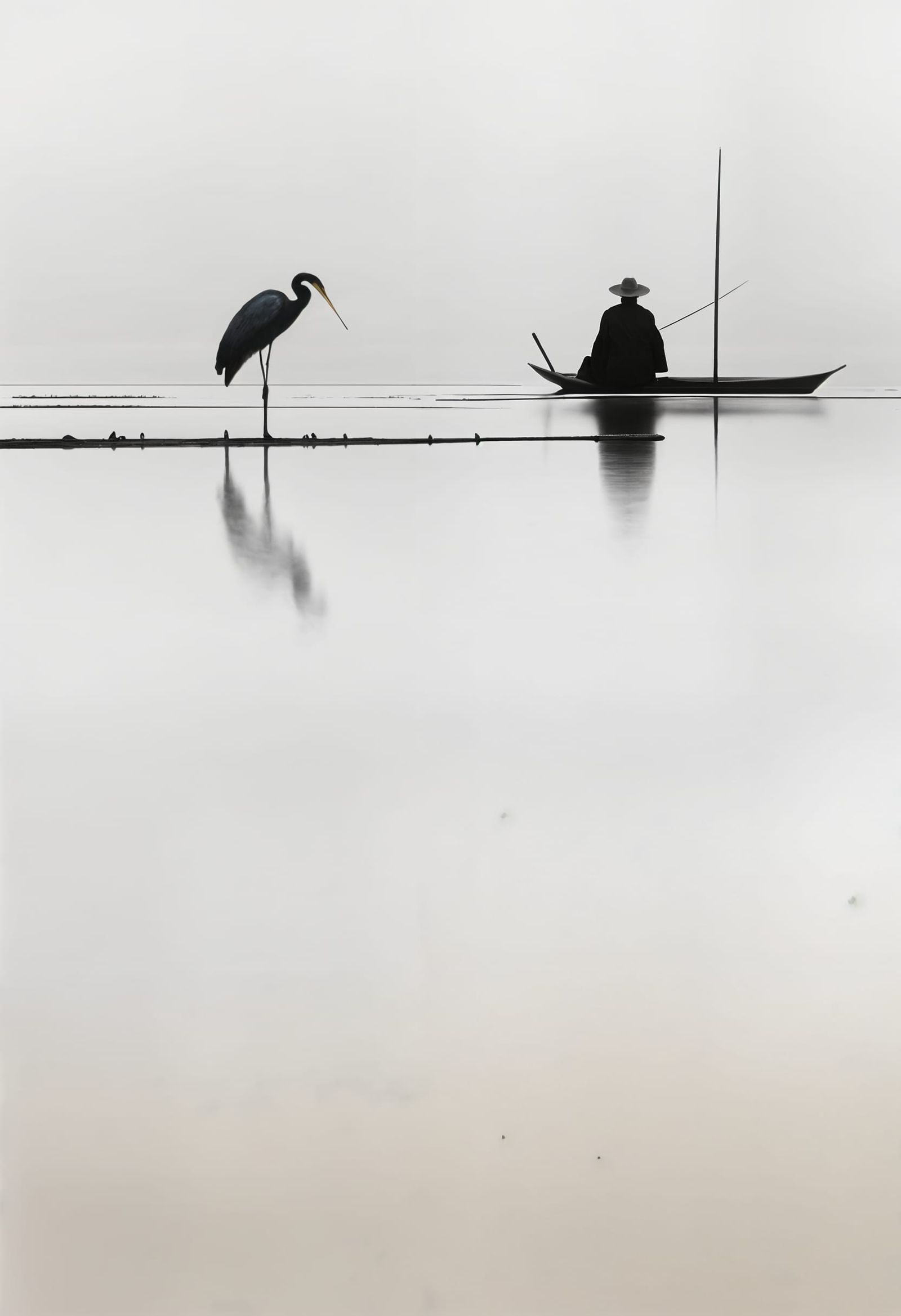 Abstracted Portraits in Bizarre Scenes, Detailed Matte Paint...