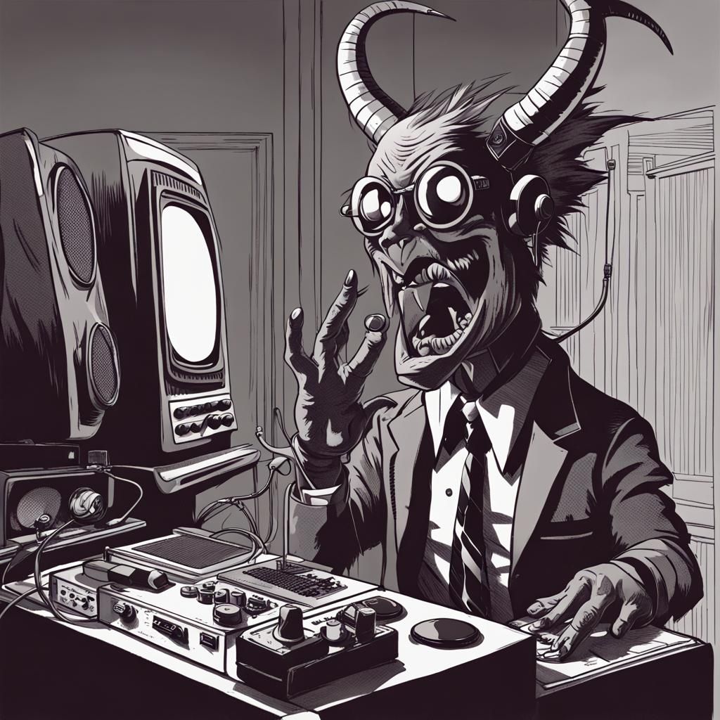 Alastor the Radio Demon Character Illustration