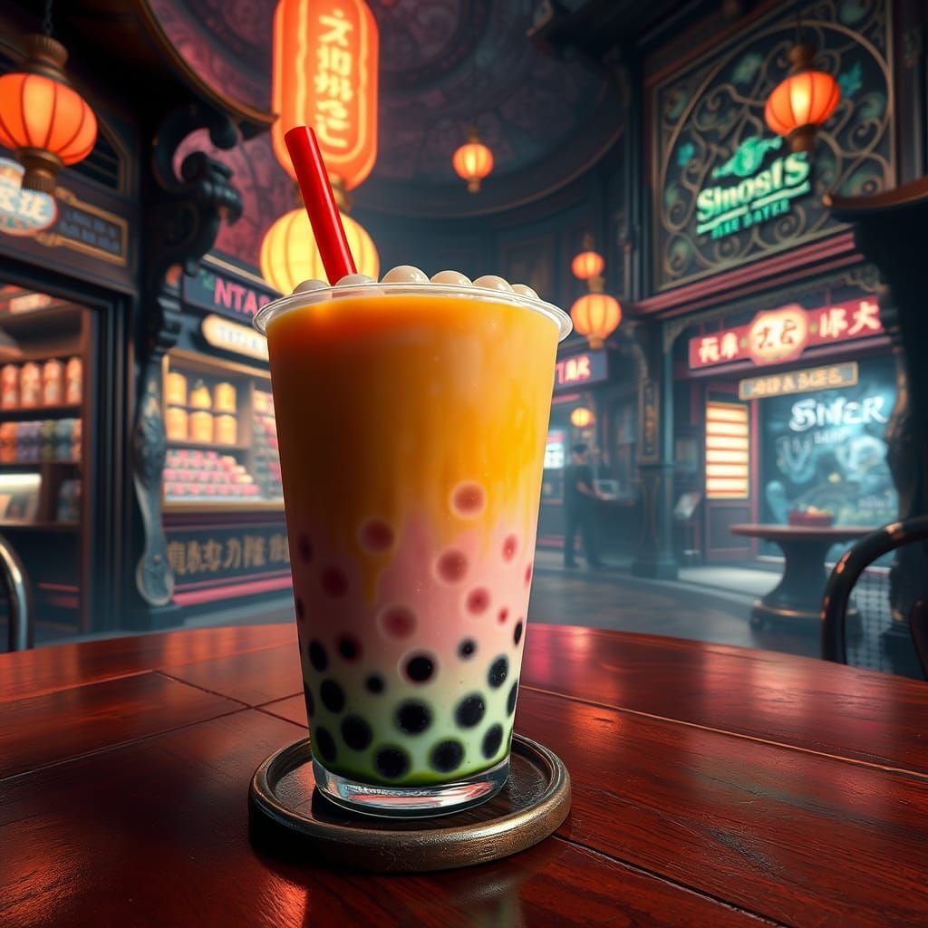 Mouthwatering Bubble Tea in a Fantasy World
