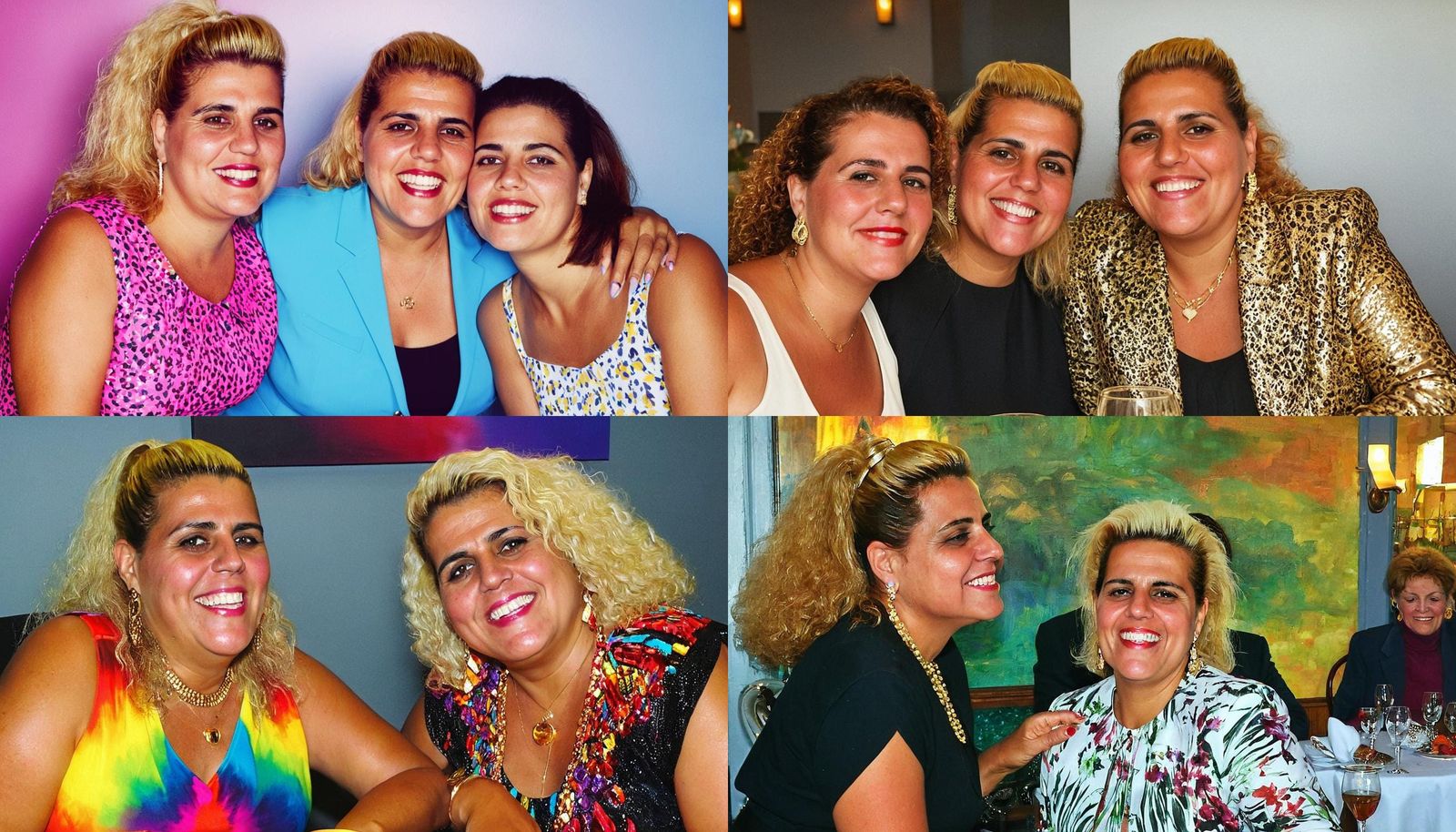 Two Curvy Women Share Romantic Dinner