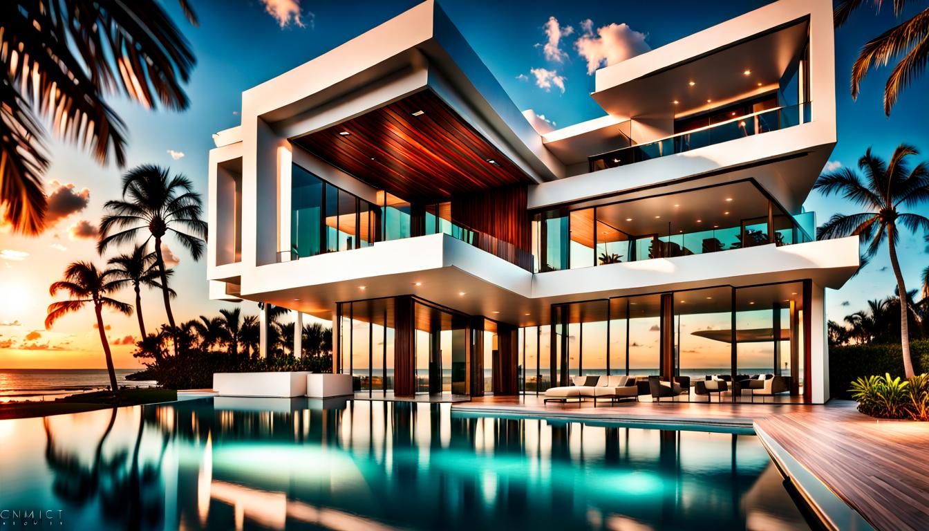 Miami Style Mansion Beachfront