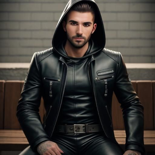 Leather Dungeon: Two Hooded Men Await Newcomer