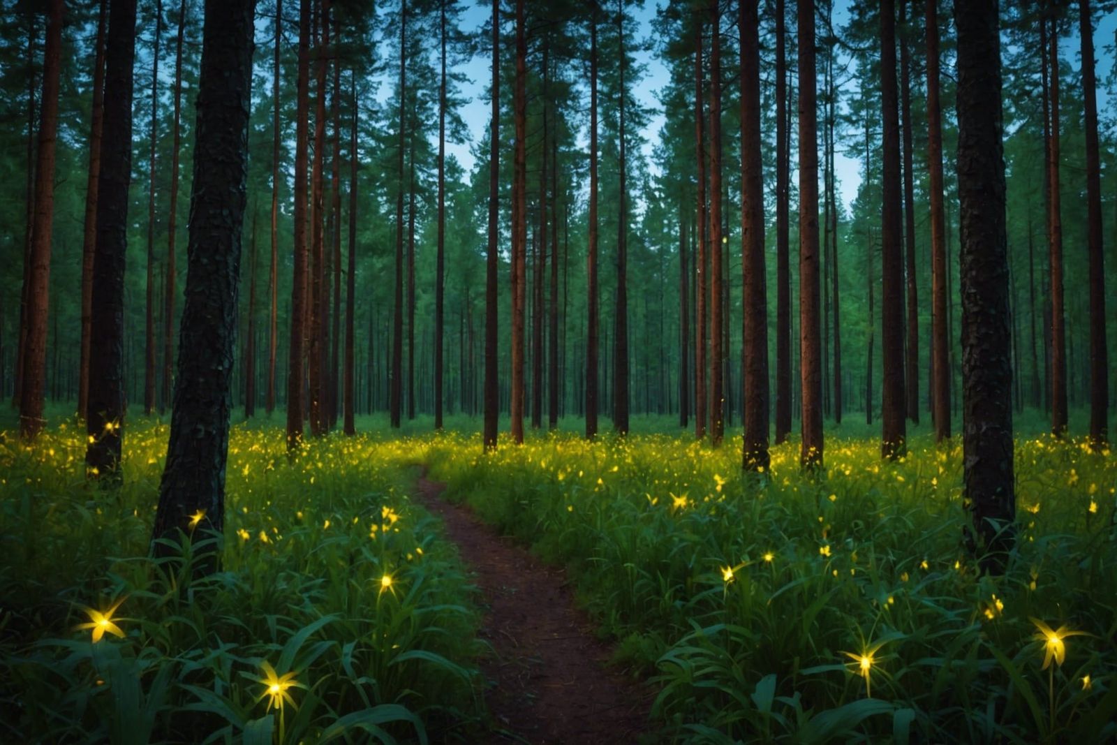 Millions of Fireflies Light Up Scandinavian Forest